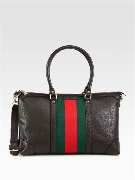 Gucci Vintage Web medium top handle bag